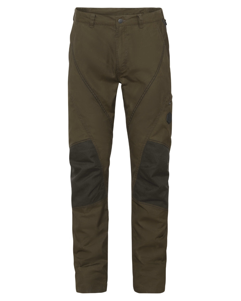 Pine Green Coloured Seeland Key-Point Active II Trousers on white background 