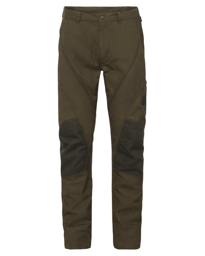 Pine Green Coloured Seeland Key-Point Active II Trousers on white background 