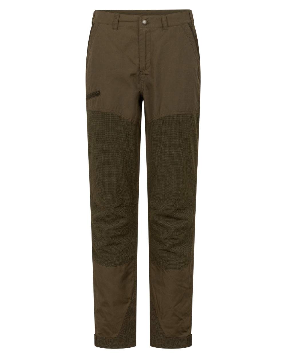 Pine Green Grizzly Brown coloured Seeland Key-Point Kora Trousers on white background 
