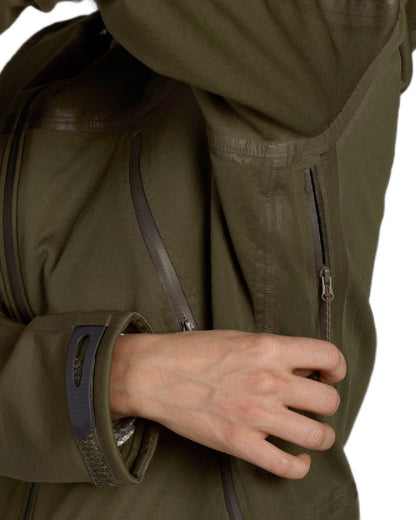 Pine Green coloured Seeland Ladies Hawker Advance Jacket on white background 