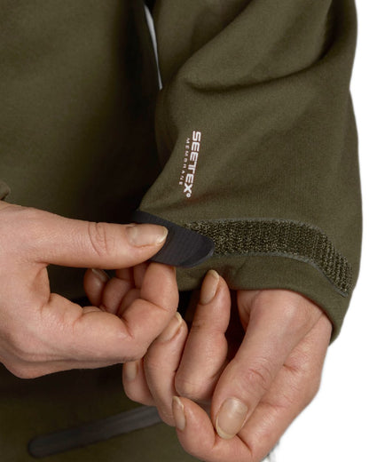 Pine Green coloured Seeland Ladies Hawker Advance Jacket on white background 