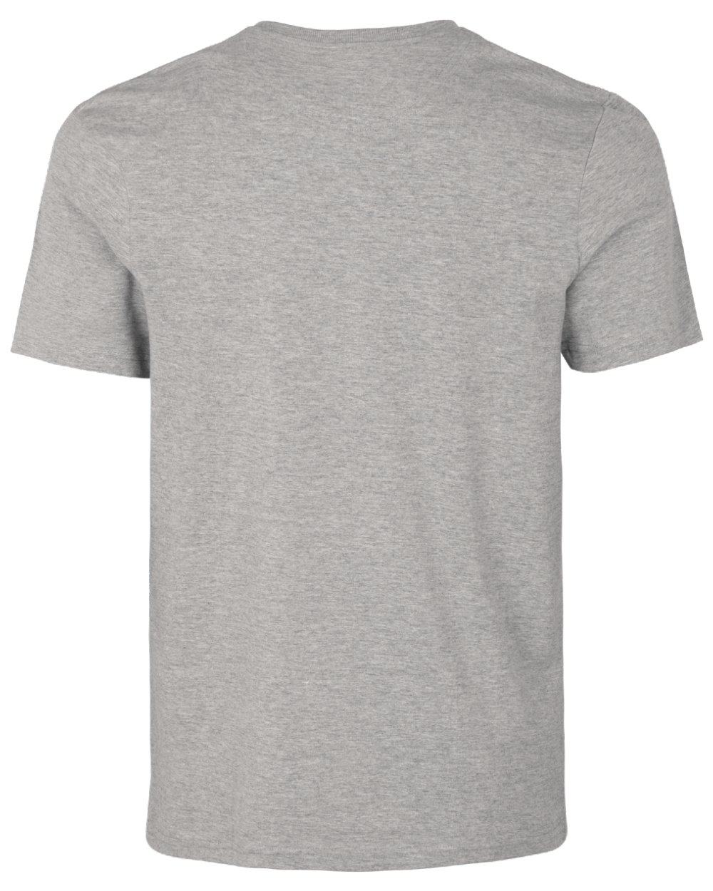Dark Grey Melange Coloured Seeland Lanner T-Shirt on white background 