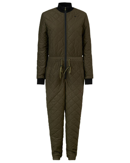 Pine Green Melange Coloured Seeland Maya Womens Onepiece on white background 