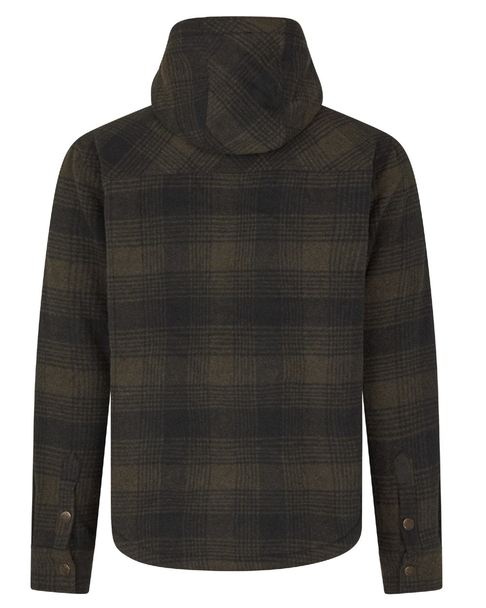 Pine Green Check Coloured Seeland Mens Canada Yukon Jacket on white background 