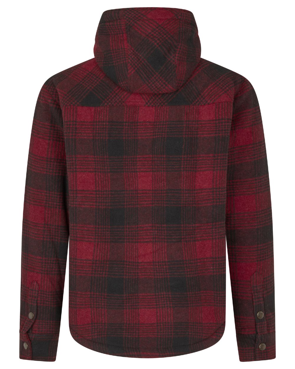 Red Check Coloured Seeland Canada Mens Yukon Jacket on white background 