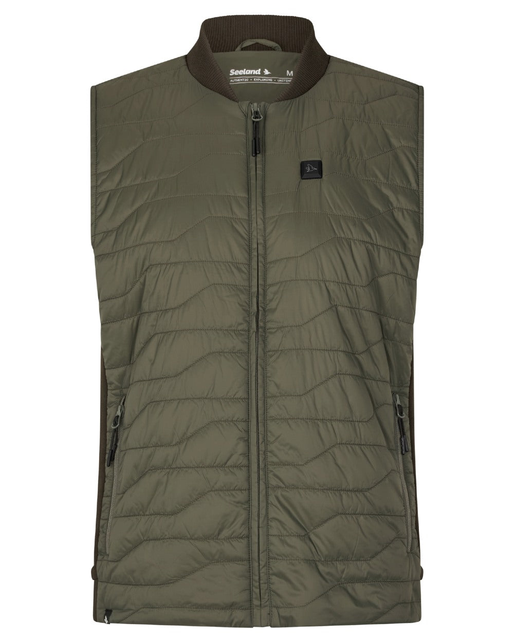 Grape Leaf Coloured Seeland Mens Celsius Heat Liner Waistcoat on white background 