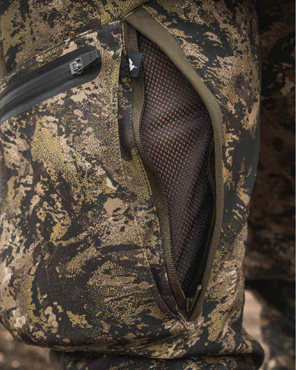 Invis MPC Green Coloured Seeland Mens Chaser Aero Camo Trousers on outdoor background 