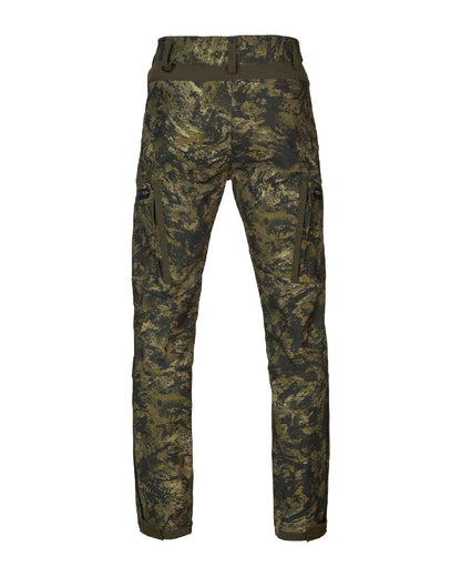 Invis MPC Green Coloured Seeland Mens Chaser Aero Camo Trousers on white background 