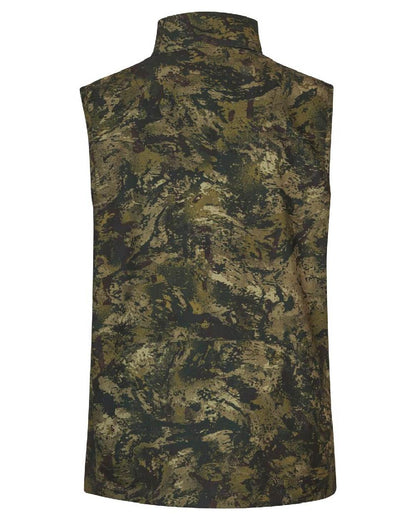 InVis MPC Green Coloured Seeland Mens Chaser Aero Camo Waistcoat on white background 