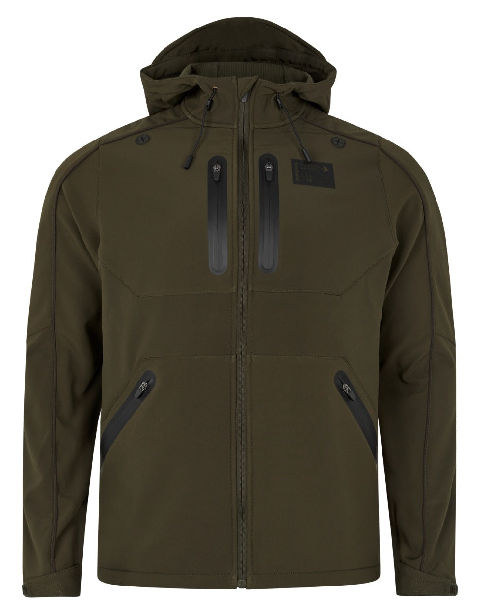 Pine Green Coloured Seeland Mens Chaser Aero Jacket on white background 