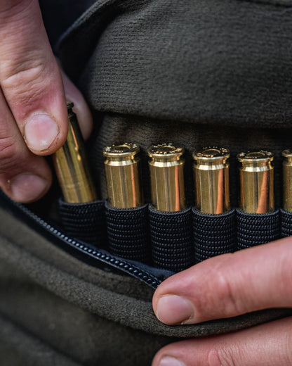 Pine Green coloured Seeland Mens Chaser BGH Smock on forest background 