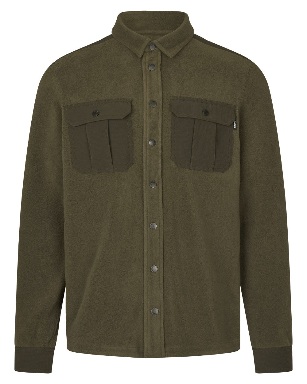 Grape Leaf Coloured Seeland Mens Gust Fleece Shirt on white background 