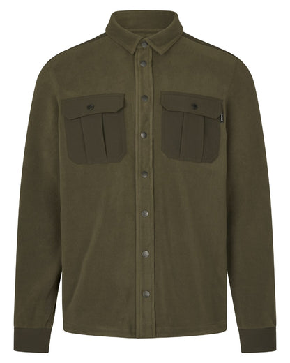 Grape Leaf Coloured Seeland Mens Gust Fleece Shirt on white background 