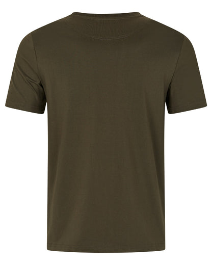 Pine Green coloured Seeland Mens Nightvision T-Shirt on white background 