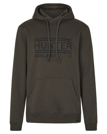 Pine Green Coloured Seeland Mens On Point Hoodie on white background 