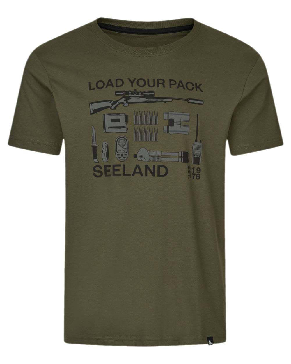 Grape Leaf Coloured Seeland Mens Packing T-Shirt on white background 