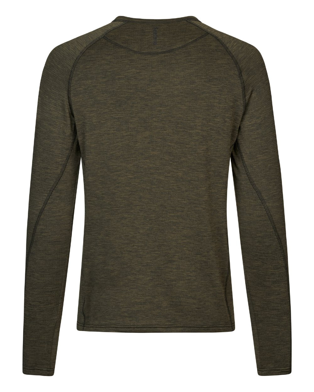 Pine Green Melange Coloured Seeland Mens Peak T-Shirt on white background 