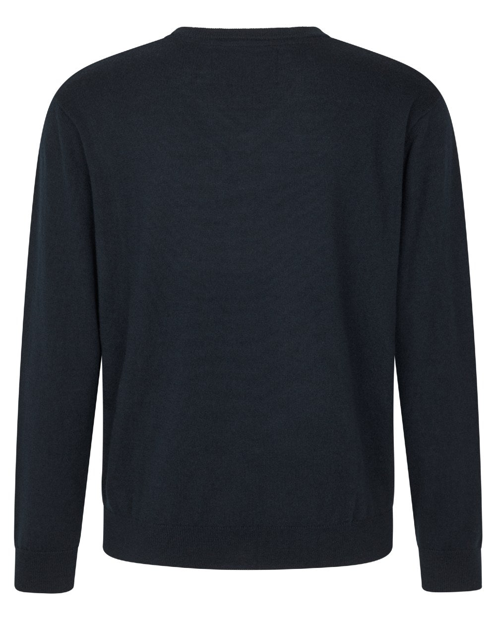 Dark Sapphire Coloured Seeland Mens Pine V-Neck Pullover on white background 