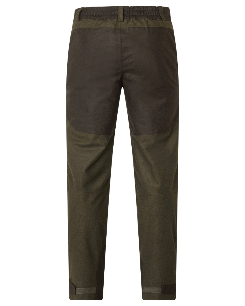 Pine Green Melange coloured Seeland Mens Quest Trousers on white background 