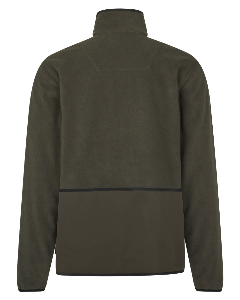 Grizzly Brown Demitasse Brown Coloured Seeland Mens Rogue Solid Reversible Fleece Jacket on white background 