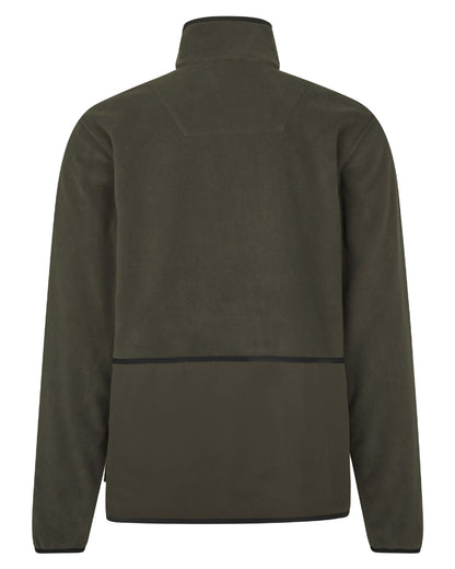 Grizzly Brown Demitasse Brown Coloured Seeland Mens Rogue Solid Reversible Fleece Jacket on white background 