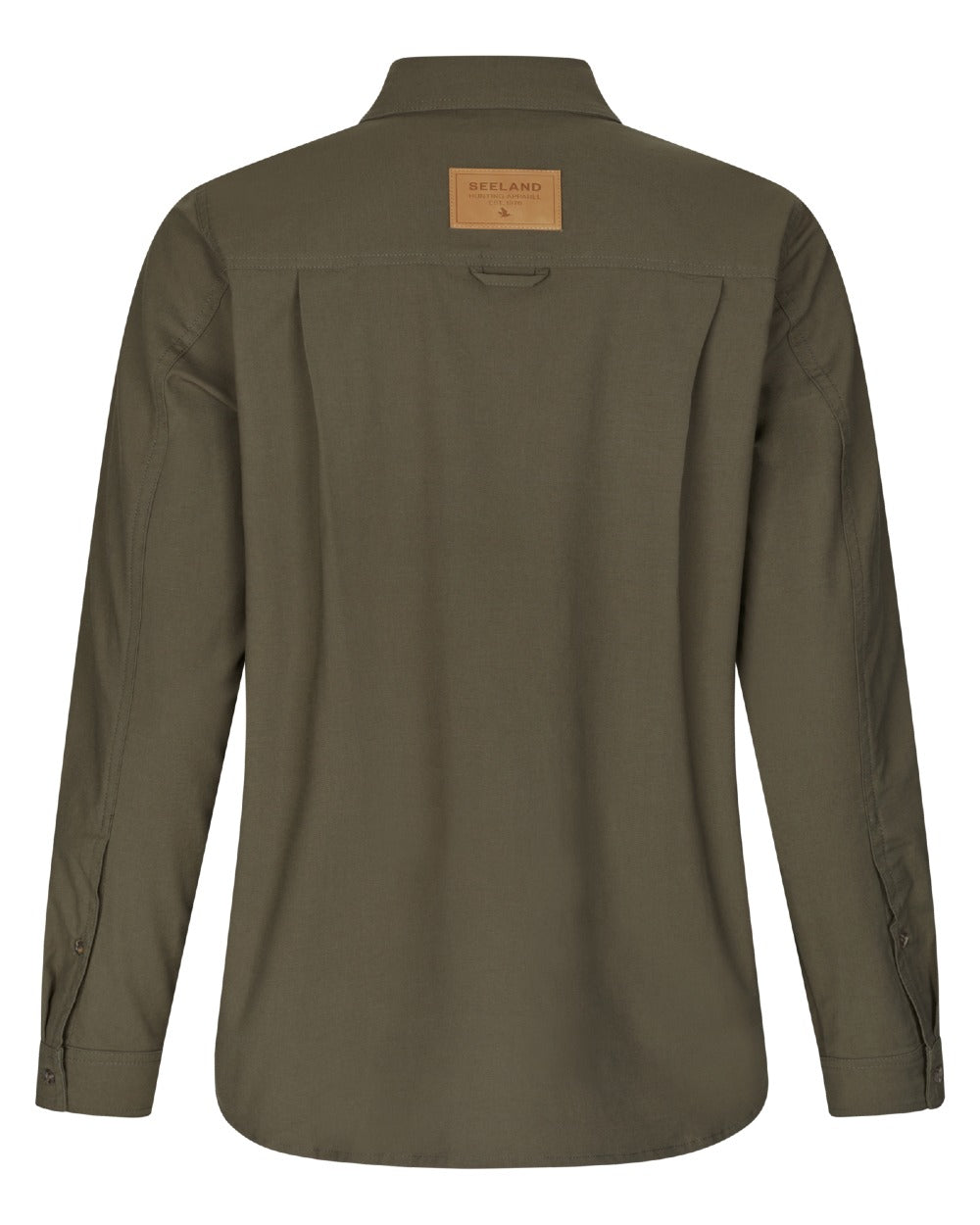 Grape Leaf coloured Seeland Mens Selous Ines Long Sleeve Cargo Shirt on white background 