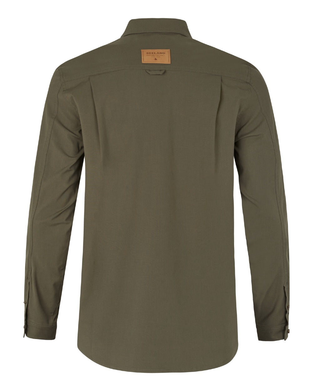 Grape Leaf coloured Seeland Mens Selous Long Sleeve Cargo Shirt on white background 