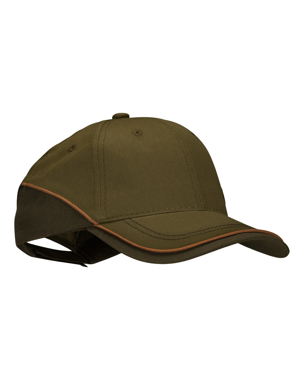Duffel Green Coloured Seeland Mens Skeet Cap on White background 