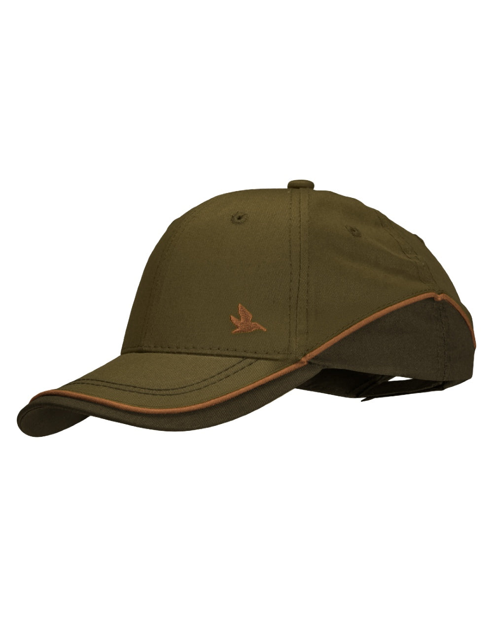 Duffel Green Coloured Seeland Mens Skeet Cap on White background 