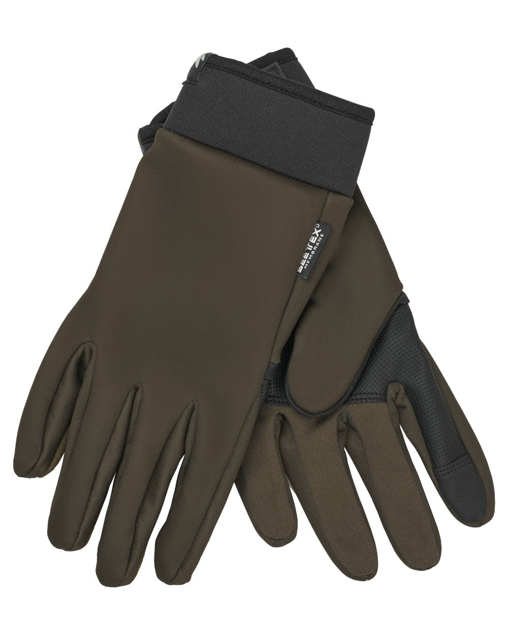 Pine Green Coloured Seeland Mens Target Gloves on white background 