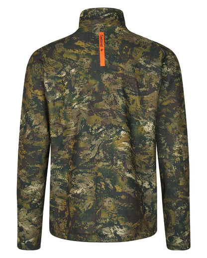 InVIS MPC Green Coloured Seeland Mens Tidal Camo Fleece Jacket on white background 