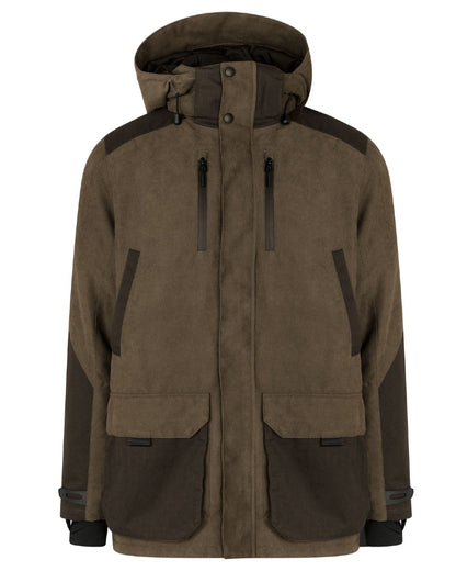 Grizzly Brown coloured Seeland Mens Ultimo Jacket on white background 