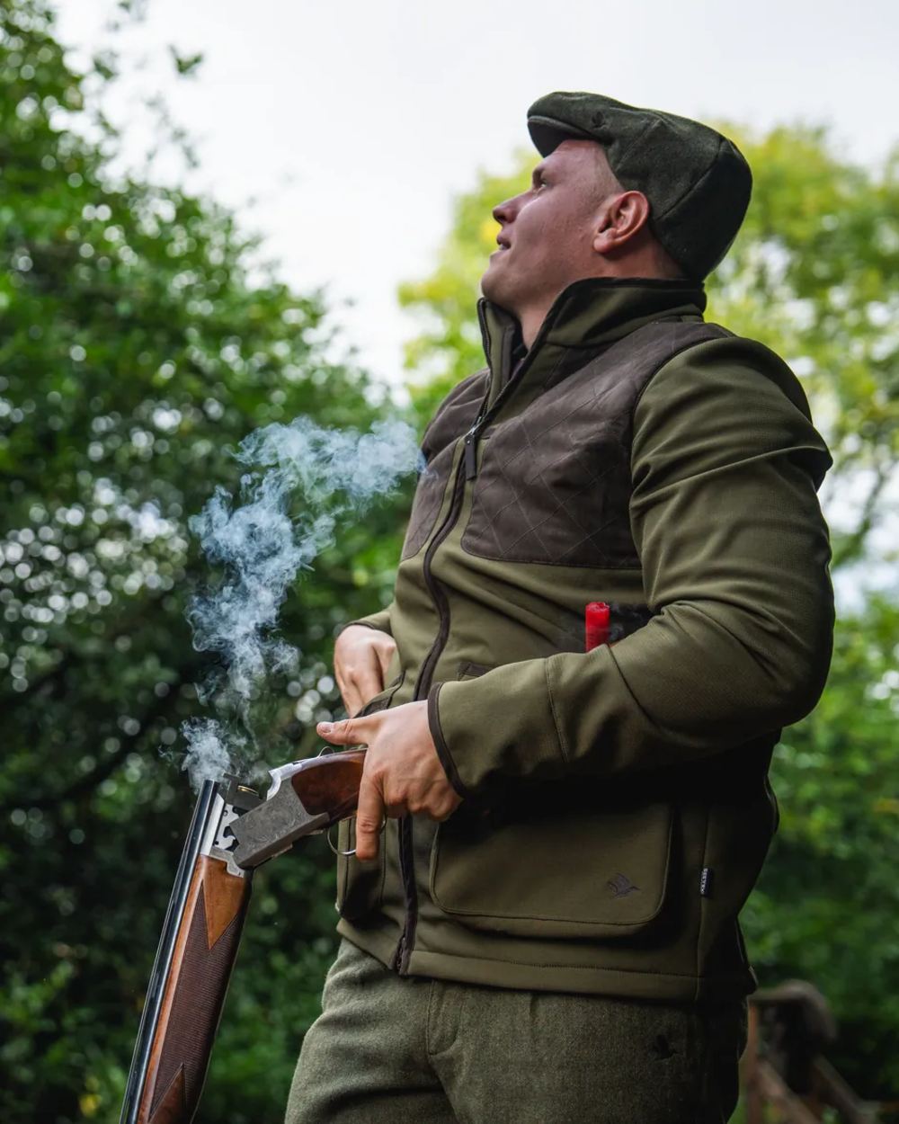 Light Pine Coloured Seeland Mens Wenlock Jacket on outdoor background 