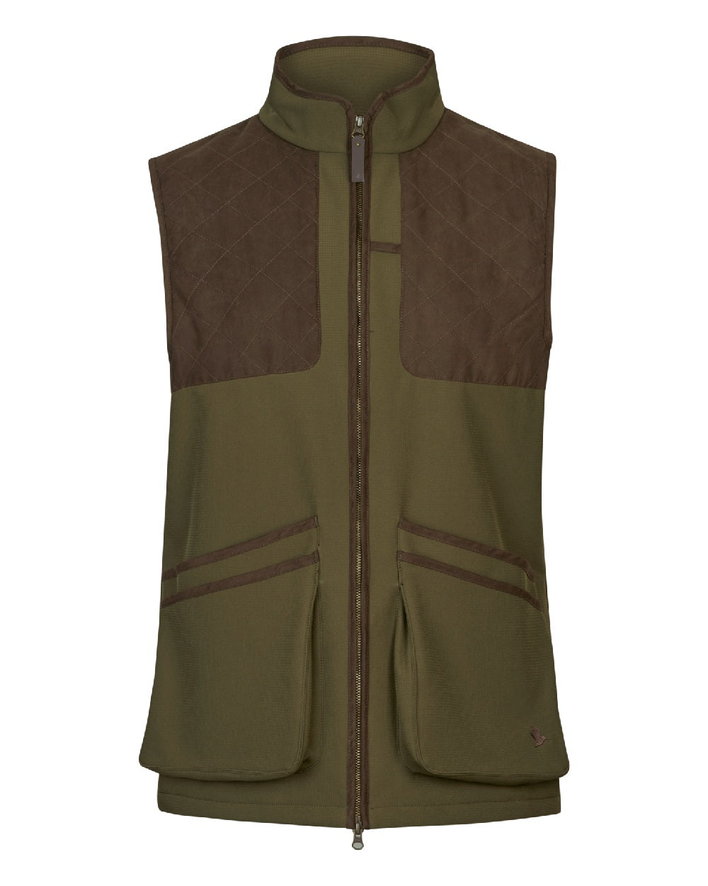 Light Pine Coloured Seeland Mens Wenlock Waistcoat on white background 