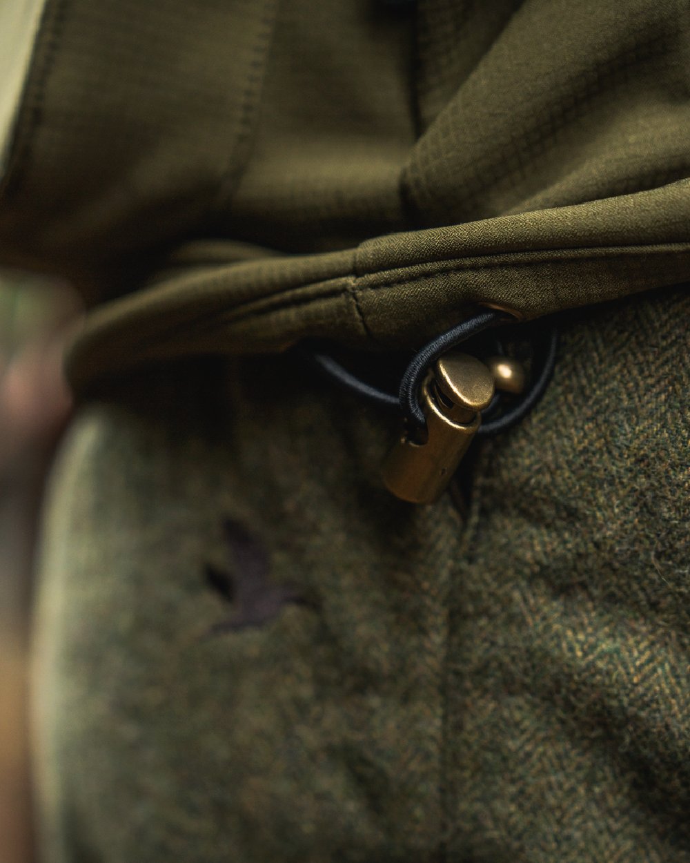 Light Pine Coloured Seeland Mens Wenlock Waistcoat on outdoor background 