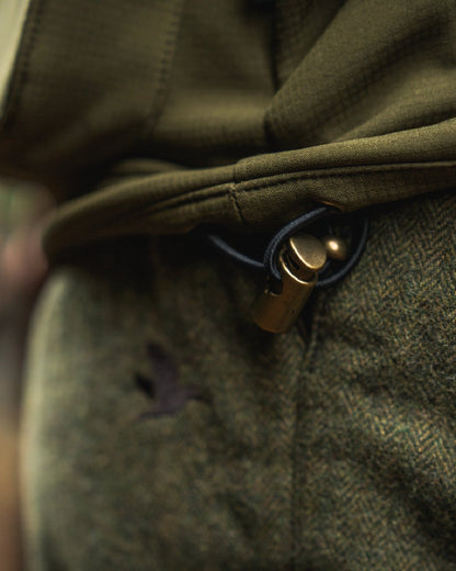 Light Pine Coloured Seeland Mens Wenlock Waistcoat on outdoor background 