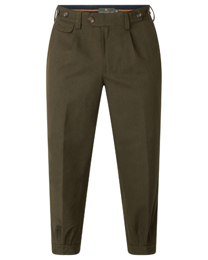 Shaded Olive coloured Seeland Mens Woodcock Royale Breeks on white background 