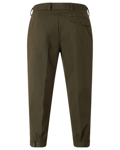 Shaded Olive coloured Seeland Mens Woodcock Royale Breeks on white background 