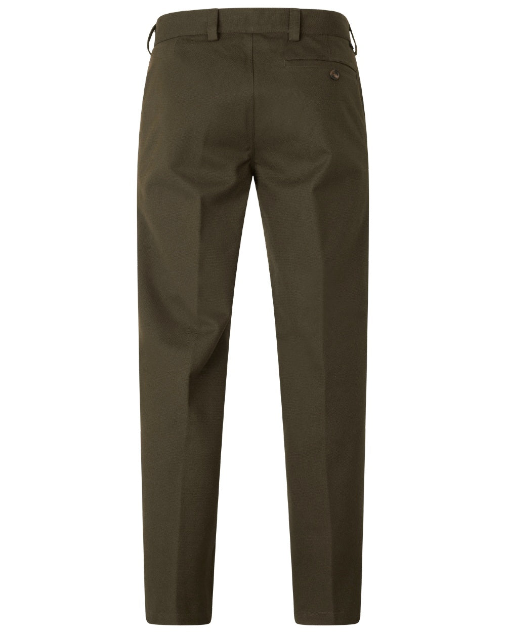 Shaded Olive coloured Seeland Mens Woodcock Royale Trousers on white background 