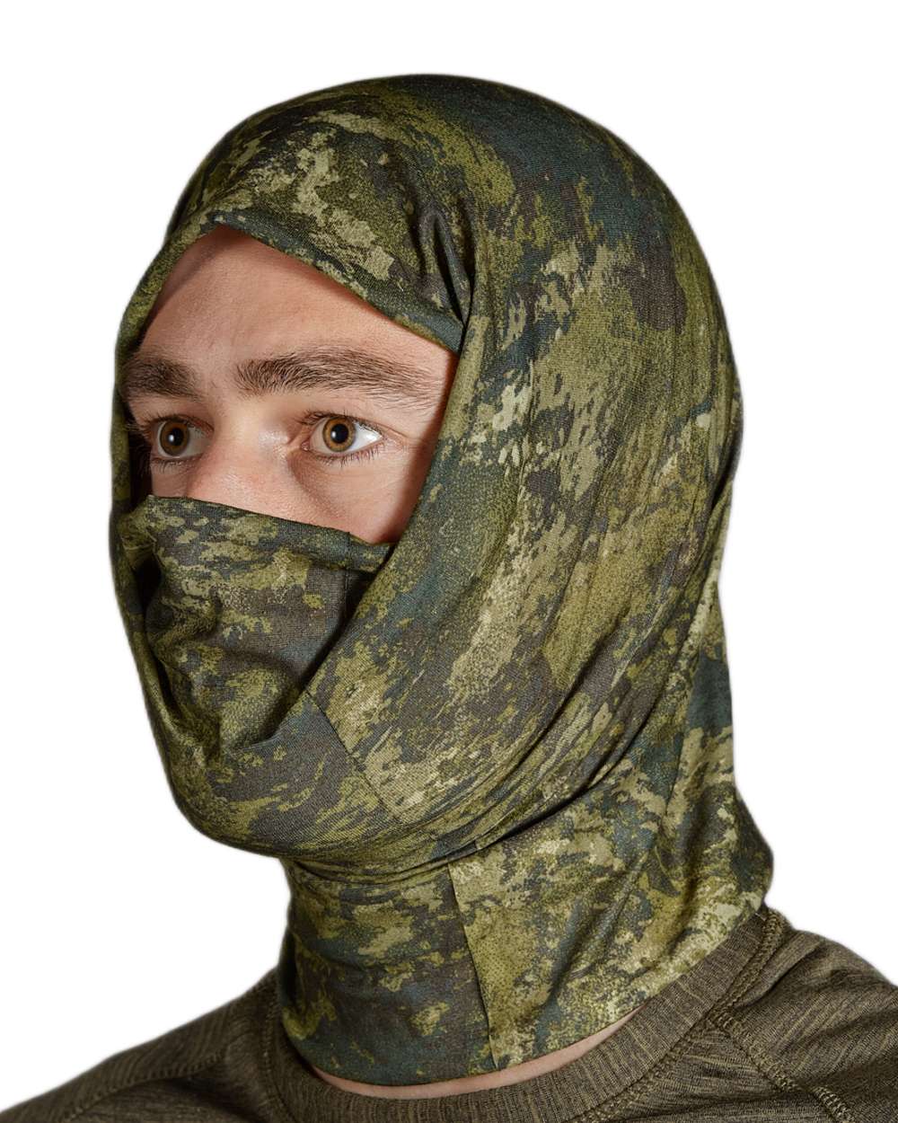 Pine Green InVis Green Coloured Seeland Neck Gaiter 2 Pack on White background 