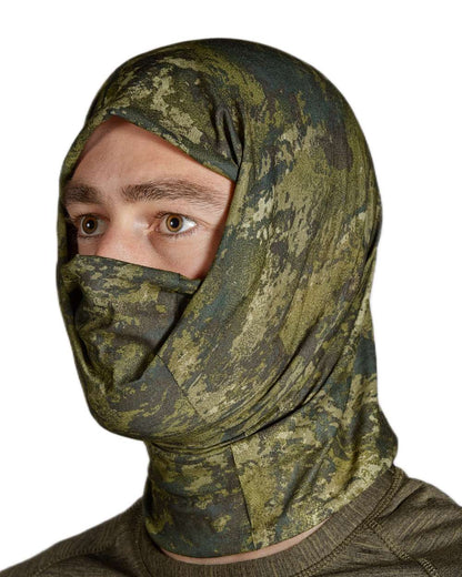 Pine Green InVis Green Coloured Seeland Neck Gaiter 2 Pack on White background 