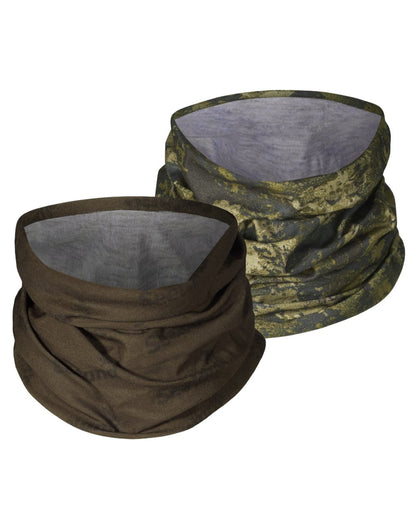 Pine Green InVis Green Coloured Seeland Neck Gaiter 2 Pack on White background 