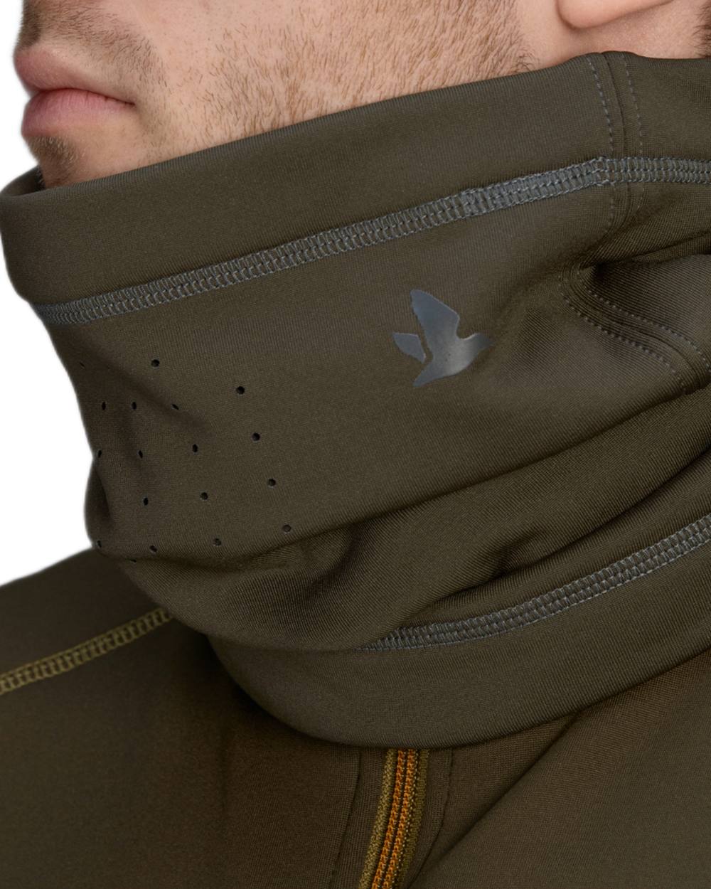 Pine Green Coloured Seeland Neck Gaiter on White background 