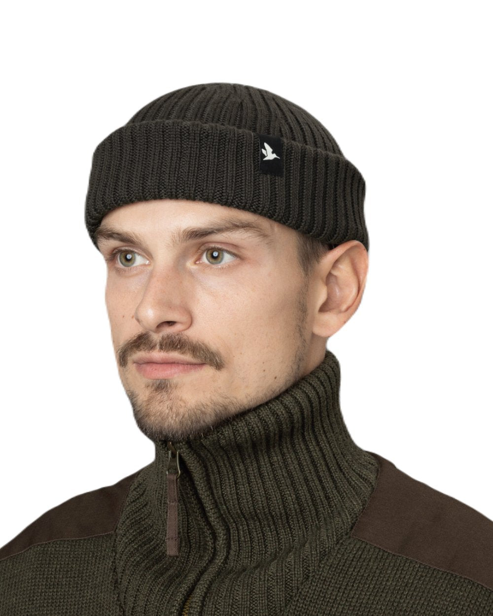 Grizzly Brown Coloured Seeland Norite Beanie on white background 