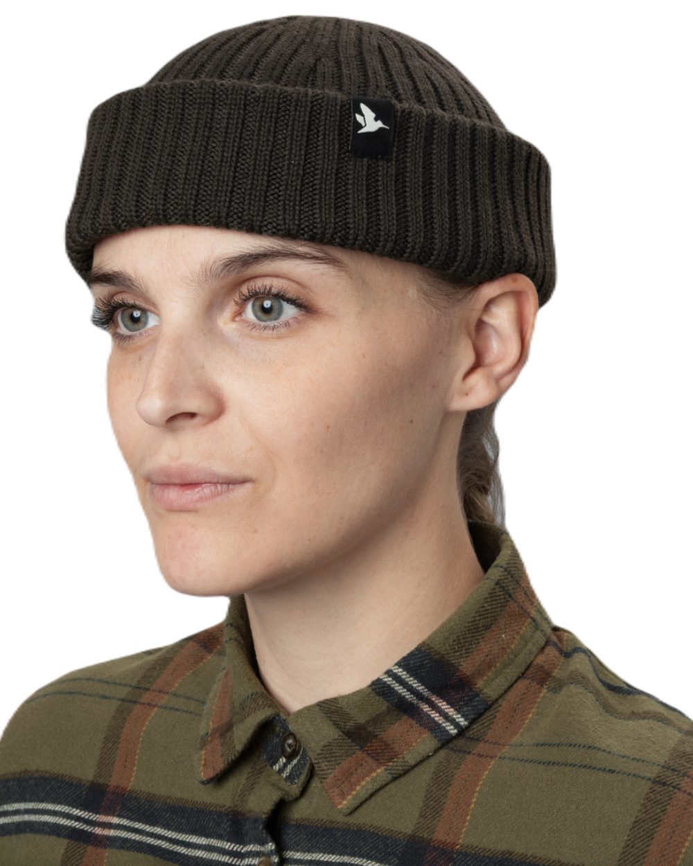 Grizzly Brown Coloured Seeland Norite Beanie on white background 