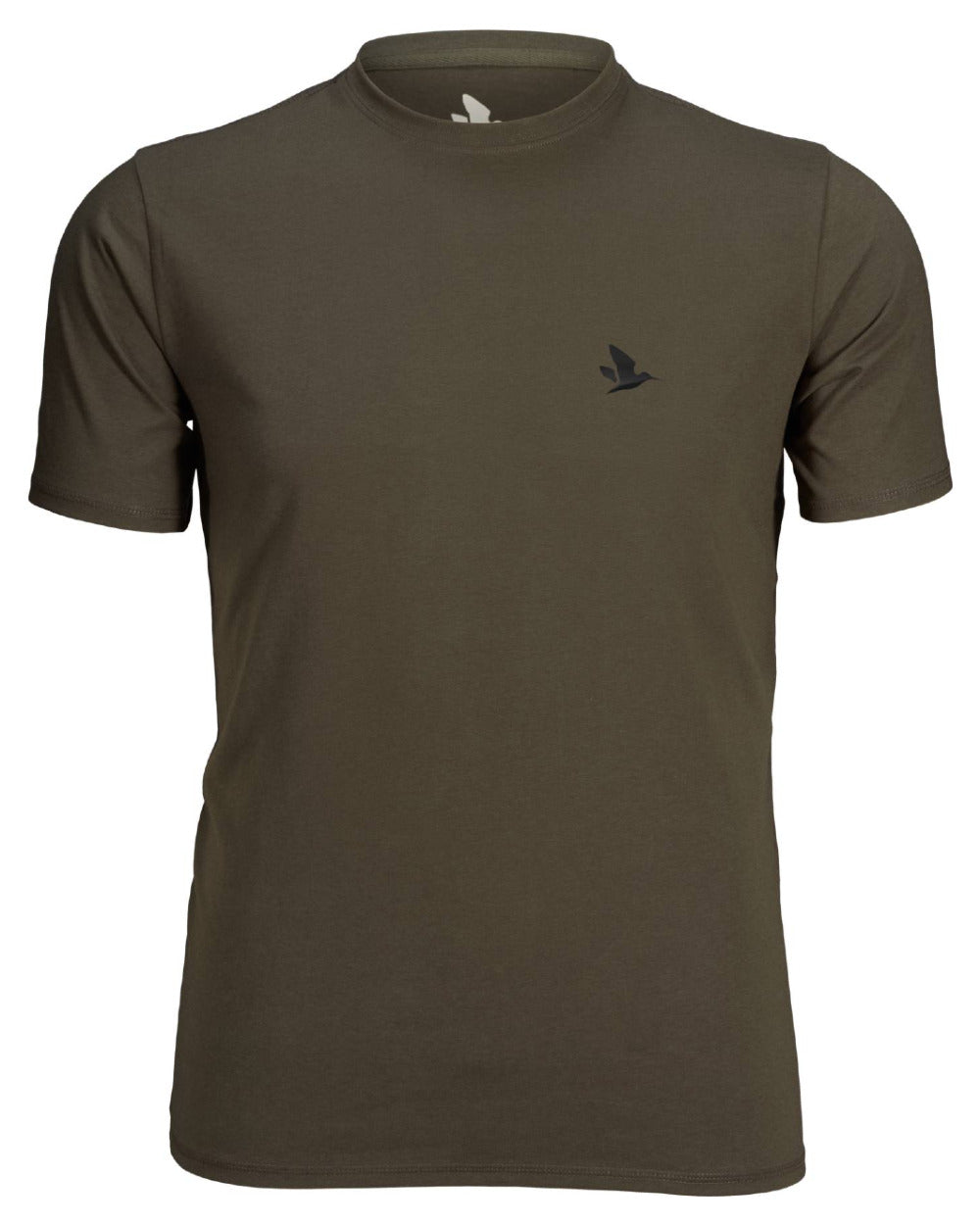 Raven Pine Green Coloured Seeland Outdoor 2-Pack T-Shirt on white background 