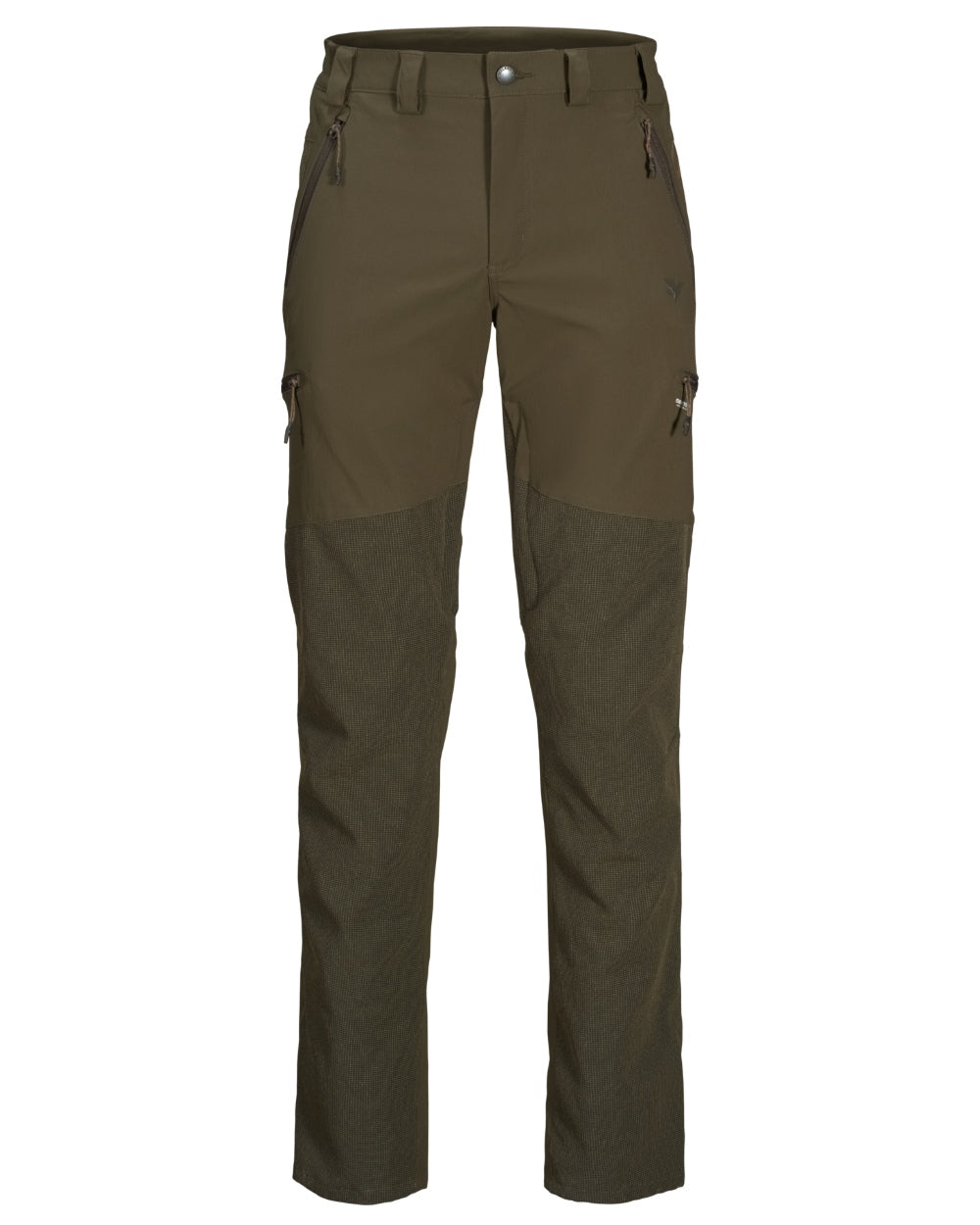 Pine Green Coloured Seeland Outdoor Membrane Trousers on White background 