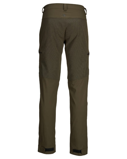 Pine Green Coloured Seeland Outdoor Membrane Trousers on White background 