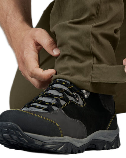 Pine Green Coloured Seeland Outdoor Stretch Trousers on White background 