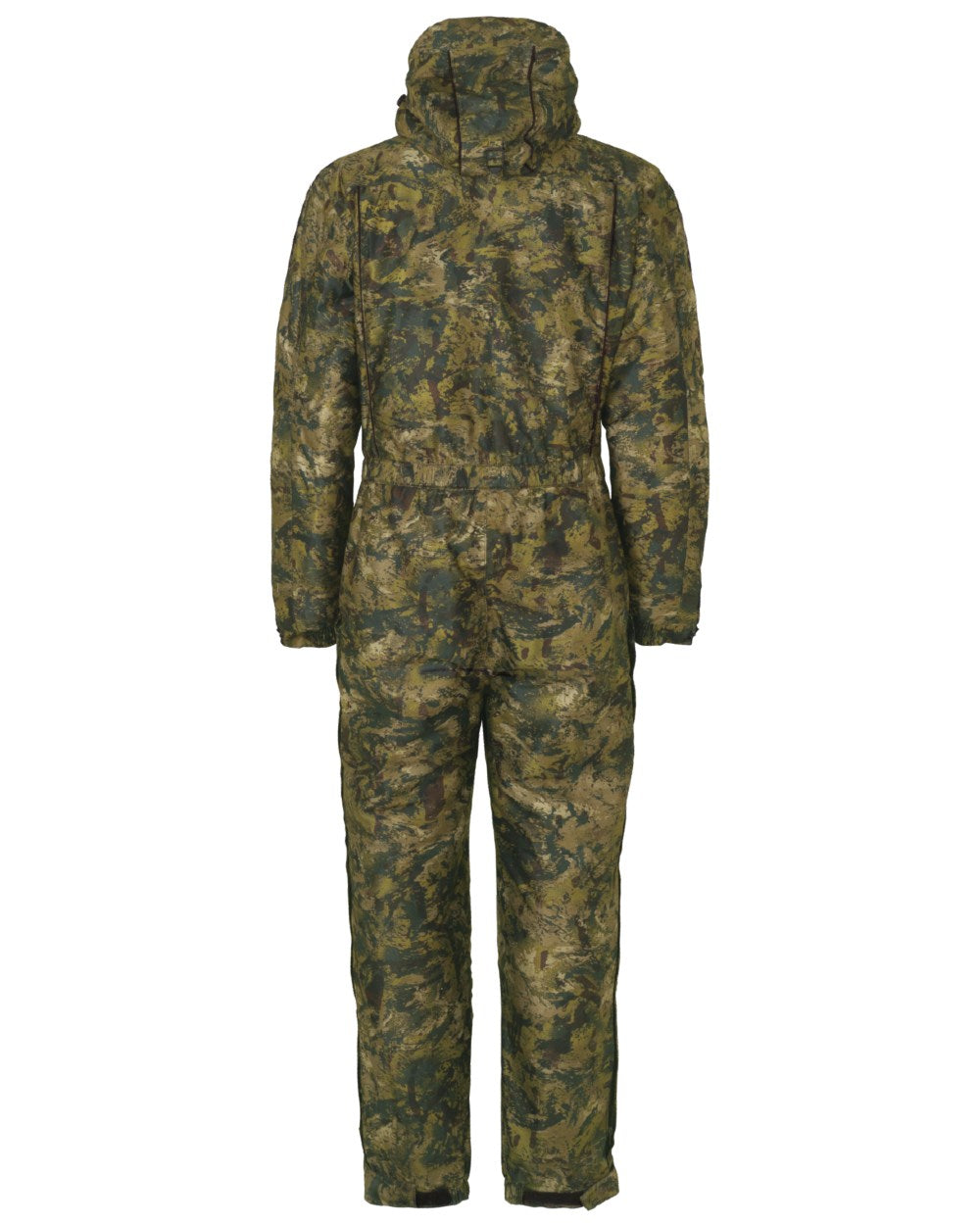 InVis Green Coloured Seeland Outthere Camo Onepiece on white background 
